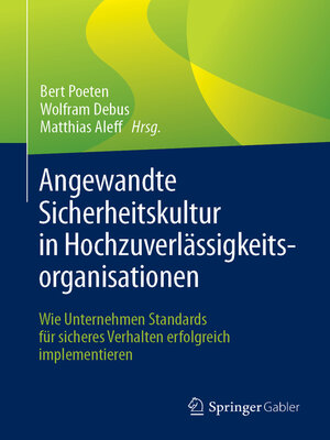 cover image of Angewandte Sicherheitskultur in Hochzuverlässigkeitsorganisationen